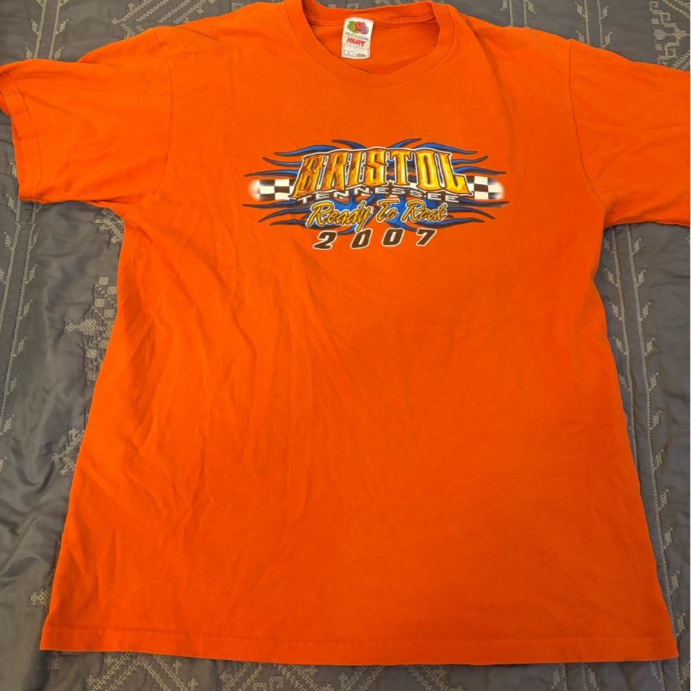 Vintage Fruit of the Loom Orange Graphic T-Shirt